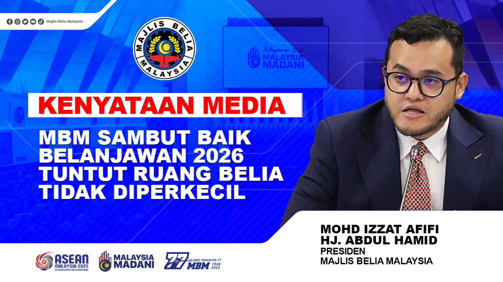 MBM Sambut Baik Belanjawan 2026, Tuntut Ruang Belia Tidak Diperkecil