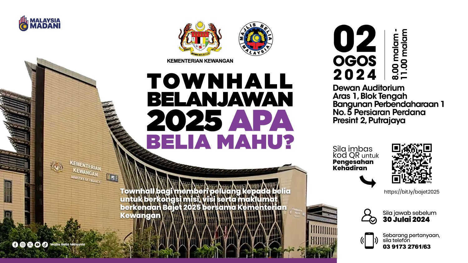 Townhall Belanjawan 2025: Apa Belia Mahu?