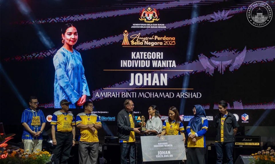 Tashidaran, Amirah dinobat pemenang Anugerah Perdana Belia Negara 2025