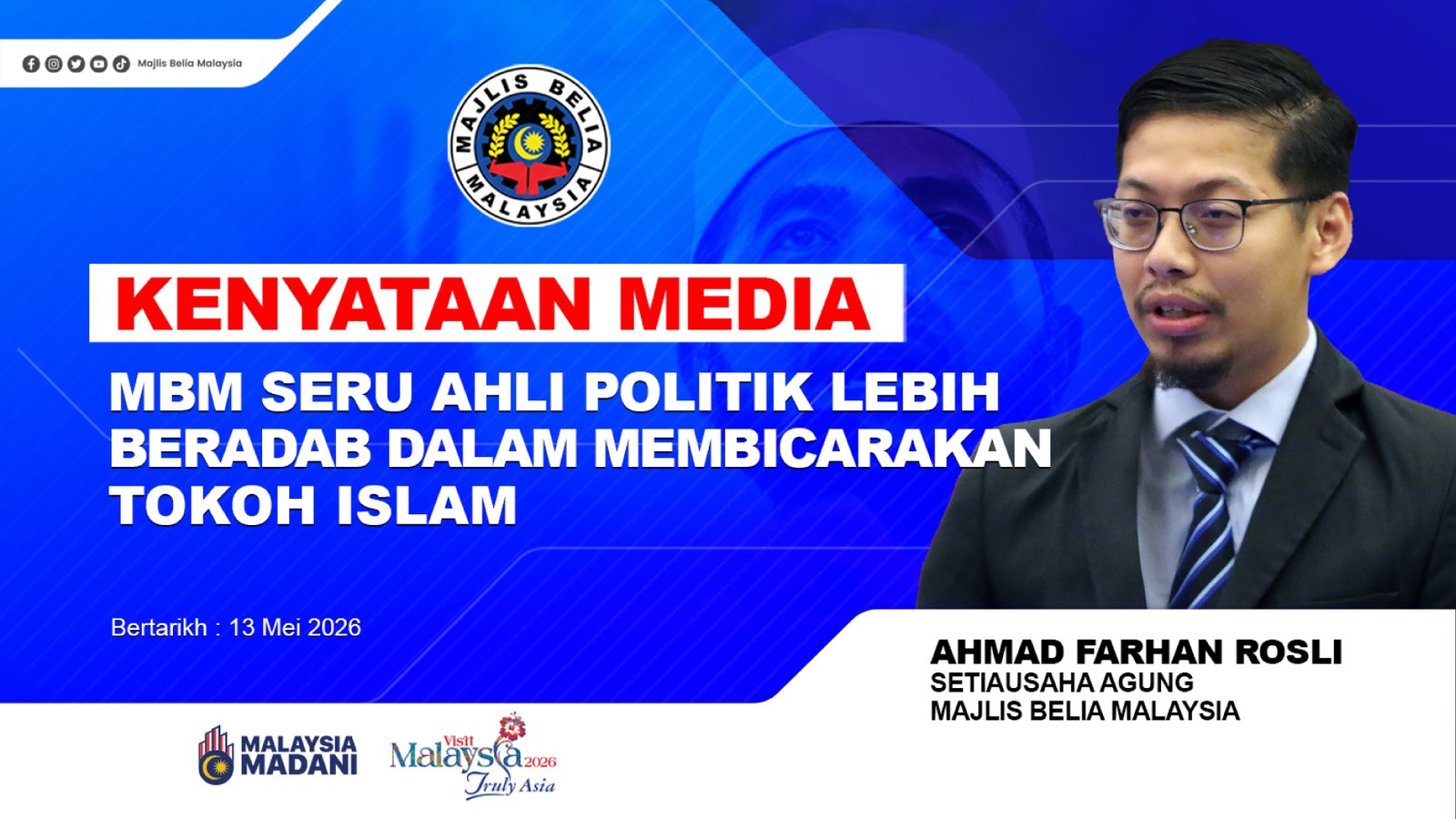 MBM Seru Ahli Politik Beradab Dalam Membicarakan Tokoh Islam