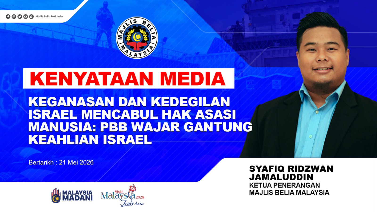 Keganasan dan Kedegilan Israel Mencabul Hak Asasi Manusia: PBB Wajar Gantung Keahlian Israel