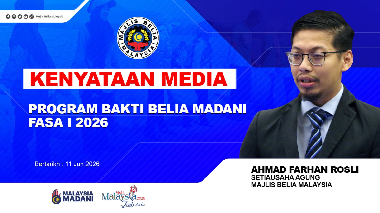 Program Bakti Belia Madani Fasa I 2026