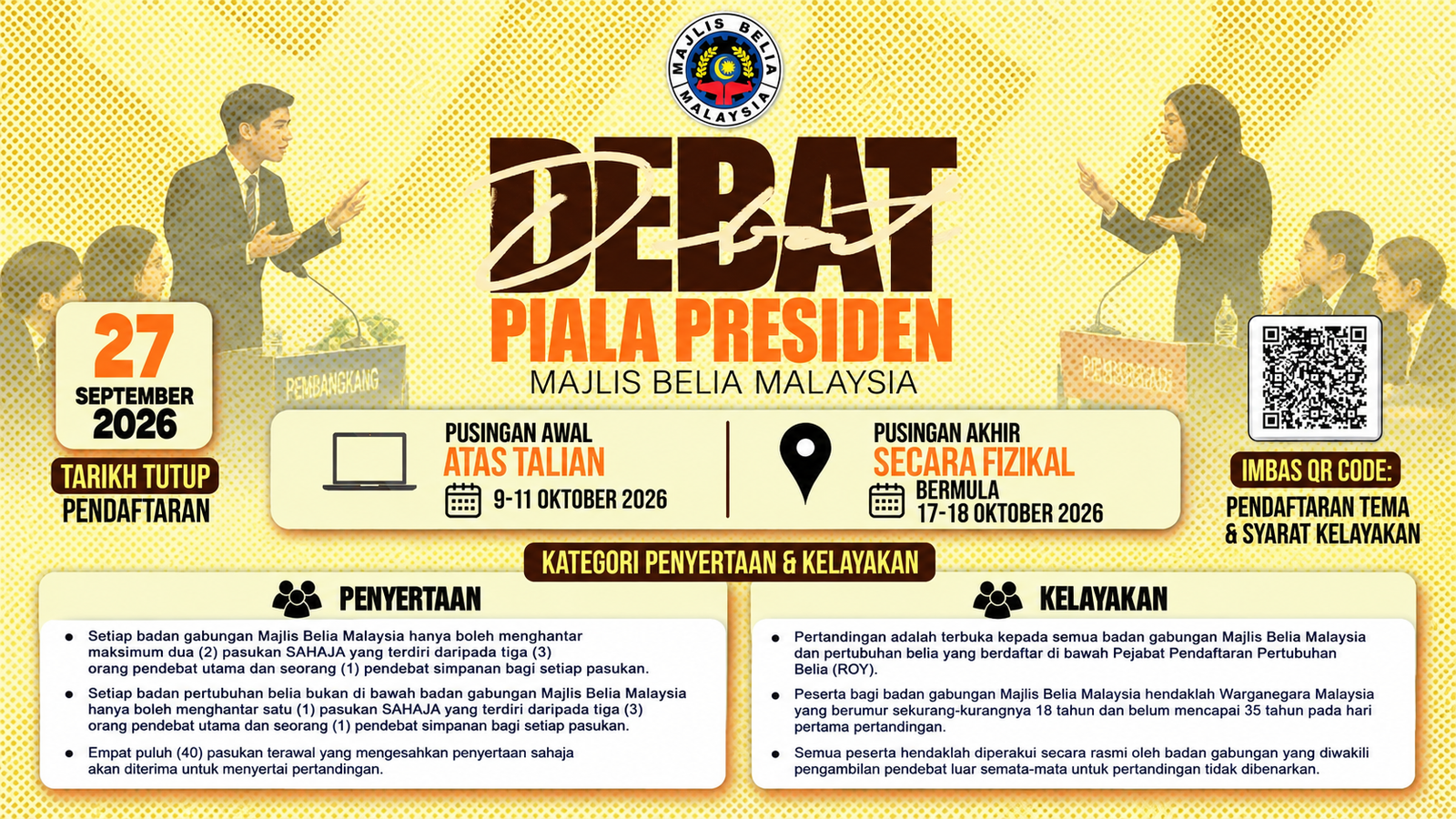 Debat Piala Presiden MBM 2026 Kini Dibuka!